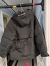 皮爾卡丹（pierre cardin）工裝派克羽絨棉服女2025冬季新款舒適中長(cháng)款加厚保暖沖鋒衣外套冬 黑色 L (建議105斤-125斤) 曬單實(shí)拍圖