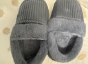仟居佳暖腳寶發(fā)熱鞋充電加熱保暖棉鞋家用辦公暖腳器可拆洗電熱棉鞋男女 灰色44-45碼（適合42-43碼腳） 帶電池*2 曬單實(shí)拍圖