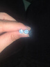 XUPING旭平首飾時(shí)尚氣質(zhì)潮流個(gè)性百搭玫瑰切耳釘送圣誕新年禮物 淺藍色【約6mm】 曬單實(shí)拍圖