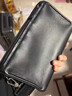 斐格男士斜挎包真皮單肩包商務(wù)高端時(shí)尚男士包背包ipad小挎包皮包 黑色小號【斜挎手拿兩用】 曬單實(shí)拍圖