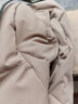 雅鹿羽絨服女2025冬新款中老年媽媽裝加厚保暖短款白鵝絨連帽防寒外套 卡其色 【帽子可卸下】 XL 【推薦90-105斤】 曬單實(shí)拍圖