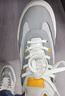 愛(ài)步（ECCO）休閑鞋 25厚底板鞋軟底簡(jiǎn)約撞色男鞋 街頭球鞋539804 白色/鴿子灰/水泥灰53980452475 41 曬單實(shí)拍圖