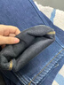 羅蒙高檔商務(wù)加絨牛仔褲男士裝春秋冬季款寬松直筒休閑中青年長(cháng)褲子? A07藍色 33 曬單實(shí)拍圖