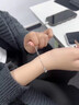 珍尚銀中國黃金蝴蝶結純銀手鏈女款999足銀生日禮物女士送女友老婆媽媽 曬單實(shí)拍圖