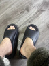 GERTHRON德國拖鞋男士洗澡春夏居家室內防水踩屎感防滑防臭eva外出穿新款 黑色【踩屎感】 44-45 【建議拍大一碼】 曬單實(shí)拍圖