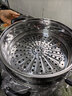 美廚（MAXCOOK）304不銹鋼蒸鍋34CM 三層復底 燃氣爐電磁爐通用 曬單實(shí)拍圖