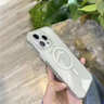 古萌2025磁吸適用蘋(píng)果16promax手機殼iPhone16透明15pro散熱17保護套14超薄13全包女高級新款Magsafe硬 【全透明】頂配散熱-冰環(huán)磁吸-超薄防摔-帶鏡頭膜 iPhone 1 曬單實(shí)拍圖