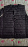 鴨鴨（YAYA）秋冬裝反季輕薄羽絨服男馬甲修身輕型保暖內膽馬夾防寒輕便外套KX 黑色 XL /180 曬單實(shí)拍圖