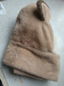 萃然詩(shī)女冬季毛絨帽子保暖騎車(chē)加厚防凍防風(fēng)連帽圍巾圍脖一體帽二件套 曬單實(shí)拍圖
