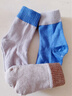 英氏（YEEHOO）兒童襪子含羊毛加厚加絨保暖撞色秋冬男女童襪子加高筒棉襪3雙裝M 曬單實(shí)拍圖