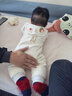 babylove【彩虹全能衣】嬰兒連體衣秋冬寶寶恒溫薄夾棉羊毛保暖哈衣爬服 曬單實(shí)拍圖