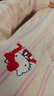 野獸派家居（tbh）宋雨琦同款三麗鷗Hello Kitty法蘭絨家居服套裝冬季可外穿睡衣女 Hello Kitty法蘭絨家居服 奶白條紋 M 曬單實(shí)拍圖