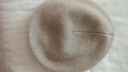 帕什【25新款】羊絨貝雷帽女100%山羊絨氣質(zhì)百搭針織毛線(xiàn)帽 PS-M02 無(wú)染色深駝 均碼 曬單實(shí)拍圖