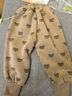 嘟嘟家寶寶褲子加絨冬季男童冬裝保暖女童長(cháng)褲潮兒童休閑褲 咖色小熊110 曬單實(shí)拍圖