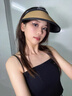 DOMKHG遮陽(yáng)帽防曬帽女空頂防曬防紫外線(xiàn)夏季戶(hù)外大帽檐沙灘草帽騎車(chē)防曬 暖卡其 曬單實(shí)拍圖