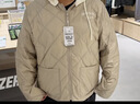 安踏（ANTA）防潑水輕薄羽絨服 女冬季新款保暖休閑棉服外套上衣162548905 裸卡其-3 L (女170) 曬單實(shí)拍圖