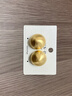 頂妃（DING FEI）s925銀針氣質(zhì)時(shí)尚簡(jiǎn)約金屬拉絲圓形耳釘耳飾女獨特設計感耳環(huán)個(gè)性 金色-金屬圓形耳釘(加厚真金電鍍)  A09-301 曬單實(shí)拍圖
