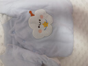 貝瑞加（Babyprints）嬰兒半背上衣新生兒秋冬保暖衣服男女寶寶夾棉加厚棉衣 藍59 曬單實(shí)拍圖