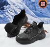 足力健老人鞋男士冬季大棉鞋加絨保暖雪地靴休閑鞋爸爸鞋 6292K深灰42 曬單實(shí)拍圖