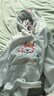 燦圖可愛(ài)小狗刺繡連帽衛衣女秋冬季新款韓系慵懶風(fēng)chic帽衫外套上衣服 灰色【加絨款】 L 曬單實(shí)拍圖