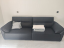 喜臨門(mén)真皮沙發(fā)客廳意式極簡(jiǎn)頭層牛皮 政府補貼小飛象 桑葚黑 大雙人位 260cm 曬單實(shí)拍圖