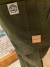 大嘴猴（paul frank）純棉長(cháng)褲子男休閑褲男春夏季新款寬松直筒垂感百搭潮牌工裝闊腿褲 軍綠色2328H【四季常規款】 M 【建議105-120斤】 曬單實(shí)拍圖