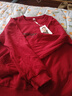 啄木鳥(niǎo)長(cháng)袖T恤女秋季新款中年女裝百搭顯瘦時(shí)尚洋氣打底衛衣 酒紅 4XL 曬單實(shí)拍圖