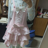 TO ALICE【To Alice】熊之原創(chuàng  )lolita古早昭和蛋糕三層裙擺背帶裙襯衫套裝 C8797淺粉背帶裙（加長(cháng)5cm版） S 曬單實(shí)拍圖