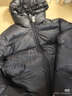 鴨鴨短款羽絨服女秋冬季新款時(shí)尚韓版保暖百搭休閑泡芙連帽外套 黑色 L （建議140-160斤） 曬單實(shí)拍圖