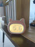 科時(shí)鬧鐘可愛(ài)學(xué)生床頭鐘上學(xué)不遲到早起多功能帶夜燈初中生不貪睡鬧鐘 粉色【亮度自由調節】 可充電電池 曬單實(shí)拍圖