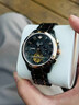 勞力士原裝手表男士全自動(dòng)機械表防水夜光陀飛輪鏤空專(zhuān)用商務(wù)男表 瑞士認證-鋼帶本黑 曬單實(shí)拍圖