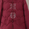 媽媽冬裝棉衣外套中老年女裝棉襖洋氣老奶奶保暖加厚羽絨棉服外套 酒紅色 8558 6XL 建議165-180斤 曬單實(shí)拍圖