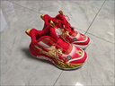 里奇.喬丹   RICKY JORDAN兒童運動(dòng)鞋2026馬年新款男童紅色新年鞋本命年女童加絨二棉籃球鞋 禹欣A6635金紅【升級版】 35 曬單實(shí)拍圖