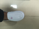 潔爾康護士鞋新款升級碳板四季輕便真皮百搭美容院工作鞋醫院工作小白鞋 乳白色 38 (240mm) 標準尺碼 曬單實(shí)拍圖