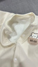 嬰兒連加絨體衣寶寶長(cháng)袖秋冬季保暖哈衣新生兒爬服童裝衣服 米色字母小熊連體衣 73cm 曬單實(shí)拍圖