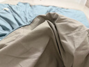 海瀾之家（HLA）7A抗菌羊毛被子冬季綿羊毛被褥被芯 200×230cm 約6斤 白灰色 曬單實(shí)拍圖
