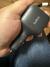 貝爾金（BELKIN）車(chē)載充電器75W快充自帶線(xiàn) 點(diǎn)煙器車(chē)充轉換器擴展 三臺設備同時(shí)充 內置伸縮線(xiàn) 黑色 曬單實(shí)拍圖
