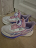 特步（XTEP）童鞋兒童小童女童網(wǎng)革旋鈕扣跑鞋 經(jīng)典白/復古粉/長(cháng)春花籃紫 31 曬單實(shí)拍圖