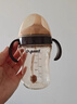 世喜嬰兒鴨嘴杯學(xué)飲杯6個(gè)月以上寶寶喝水奶瓶PPSU幼兒園吸管水杯 曬單實(shí)拍圖