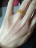 六桂福珠寶黃金戒指 公主之冠 足金戒指黃金活口女戒金指環(huán) GH0100283 3.85g 曬單實(shí)拍圖