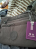 東選尼龍包多層包包中年女包大氣帆布斜挎包情人節旅行單肩挎包媽媽包 灰色 曬單實(shí)拍圖