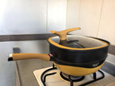 邁巴勒鈦極巖鑄不粘炒鍋32cm+硅膠三件套M-2212LP 曬單實(shí)拍圖