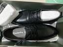 蜘蛛王皮鞋男春秋英倫牛皮男鞋系帶商務(wù)正裝鞋男士上班鞋子 黑色 40  曬單實(shí)拍圖