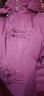 雅鹿羽绒服女可脱卸帽秋冬新款中年老年50岁奶奶羽绒冬装XWJ 紫红 170/XL（建议85-110斤） 实拍图