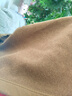 云羊駝色羊毛毯加厚保暖防潮家用純羊毛蓋毯宿舍午睡純色床上冬季毯子 高雅駝色 絨布加厚100%進(jìn)口細羊毛 150*200cm   3.5斤 曬單實(shí)拍圖