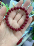 天官賜?！?8節禮物】收藏級天然全透光晶體朱砂手串男女款本命年禮物8mm 曬單實(shí)拍圖