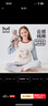 貓人兒童睡衣女童春秋款純棉小孩長(cháng)袖中大童家居服套裝 可愛(ài)熊偶 140 曬單實(shí)拍圖