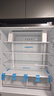 美的（Midea）571升十字門(mén)冰箱家用大容量超薄零嵌風(fēng)冷無(wú)霜一級能效灰色BCD-571WUSPZM(E)國家補貼 曬單實(shí)拍圖