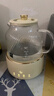 WORLD KITCHEN美國康寧全玻璃養生壺恒溫壺煮茶壺煮茶器1L辦公室花茶壺燒水壺煮水壺0膠和0拼接（茶漏燉盅款） 曬單實(shí)拍圖