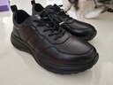 哈森（Harson）休閑皮鞋男款冬季加絨保暖棉鞋運動(dòng)通勤真皮男鞋商務(wù) 黑色絨里 43 曬單實(shí)拍圖